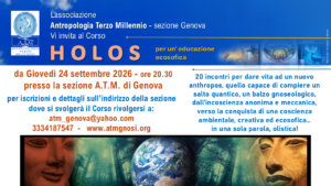 antropologia terzo millennio sezione genova corso holos nicola feruglio 24 settembre 2026